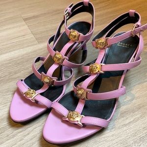 Lilac Versace Kitten Heels